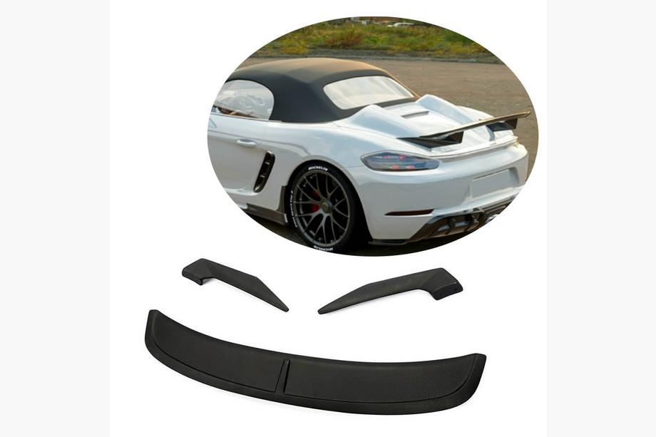 Porsche Boxster/Cayman 982 (718) 2016- рр. Спойлер V3 (для Boxster, Карбон) Image