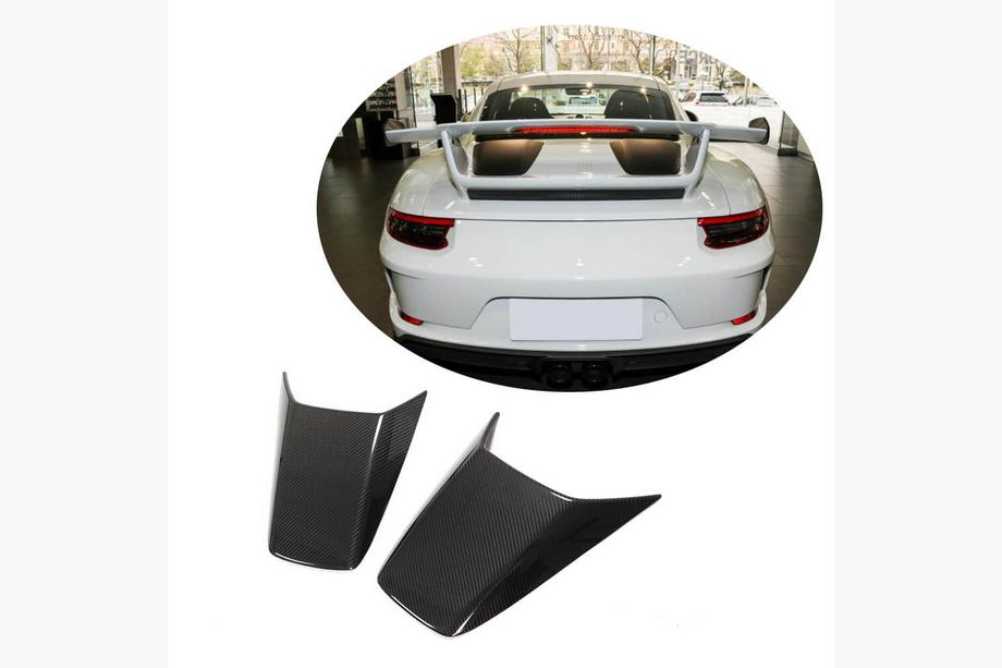 Porsche 911 (991) 2011-2019 рр. Накладки на кришку багажника (Карбон) Фото 1