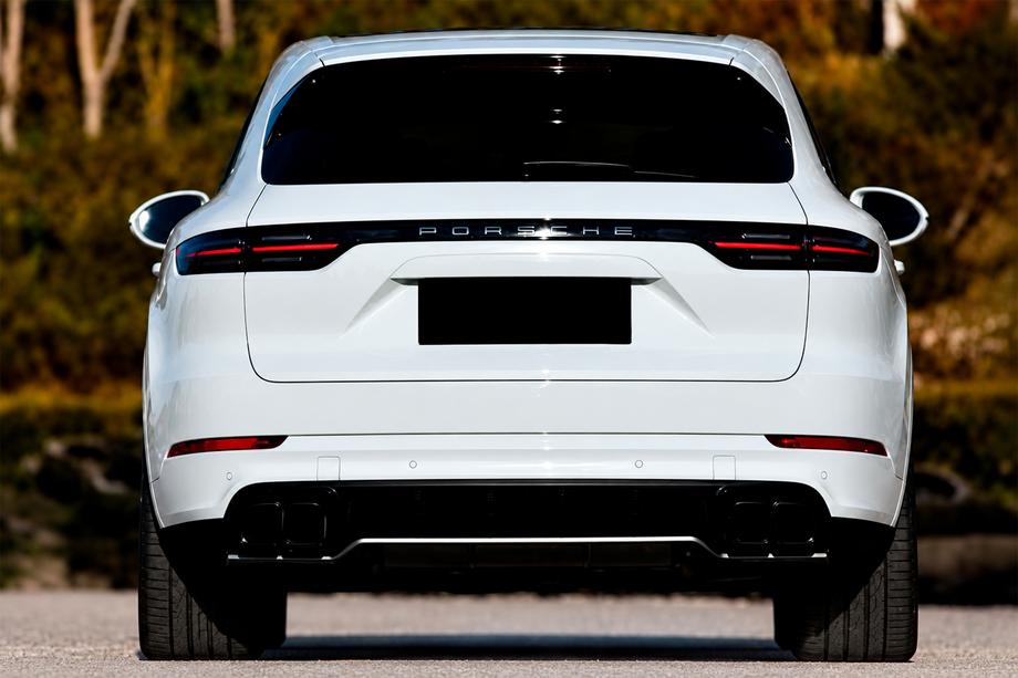 Porsche Cayenne 2018- рр. Дифузор заднього бампера (2018-2023, Карбон) Фото 2