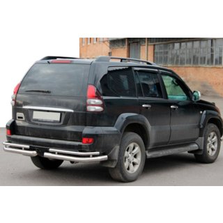 Задні подвійні куточки AK003-1 (2 шт., нерж) Toyota Land Cruiser Prado 120 2002-2009 рр. фото 3
