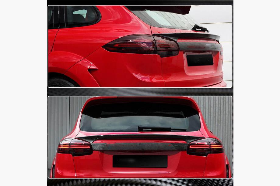 Porsche Cayenne 2010-2017 рр. Спойлер нижній (2015-2018, Карбон) Фото 4
