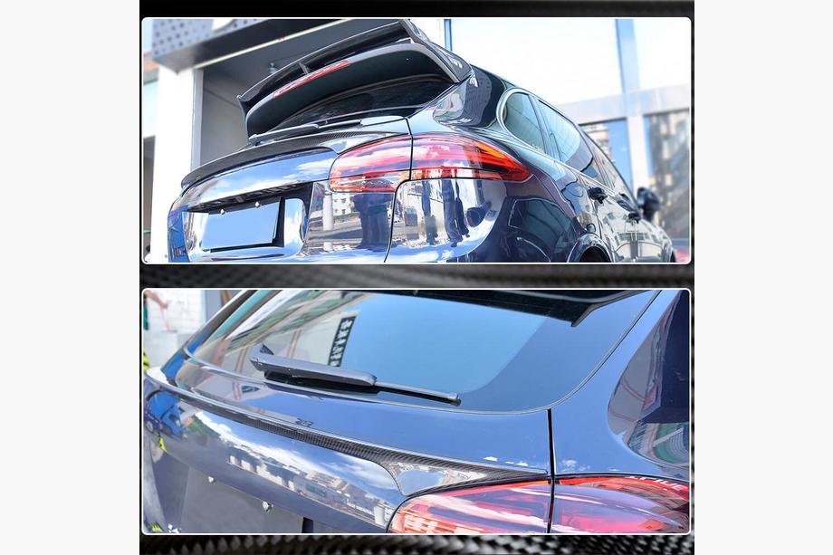 Porsche Cayenne 2010-2017 рр. Спойлер нижній (2015-2018, Карбон) Фото 5