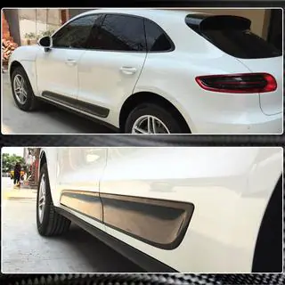 Молдинги дверей (2014-2021, Карбон) Porsche Macan 2014-2024 рр. фото 3