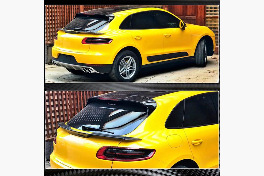 Porsche Macan 2014-2024 рр. Спойлер нижній (2014-2021, Карбон) Фото 3