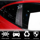 Porsche Panamera 2016-2023 рр. Накладки на стійки дверей (2016-2020, Карбон) фото 2