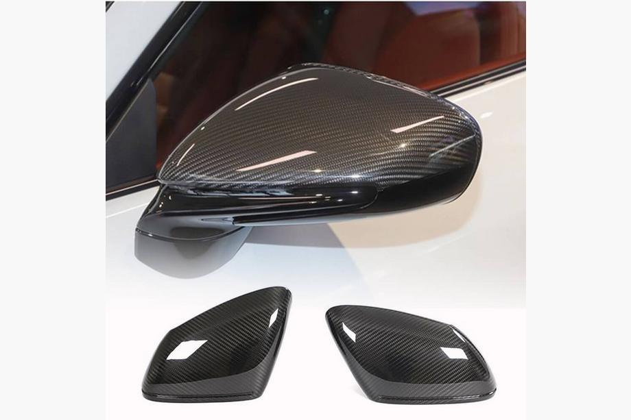 Porsche Taycan 2019- рр. Кришки дзеркал (2019-2024, Карбон) Image