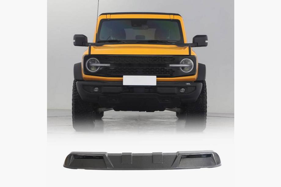 Ford Bronco 2021- рр. Козирок лобового скла (Карбон) Image