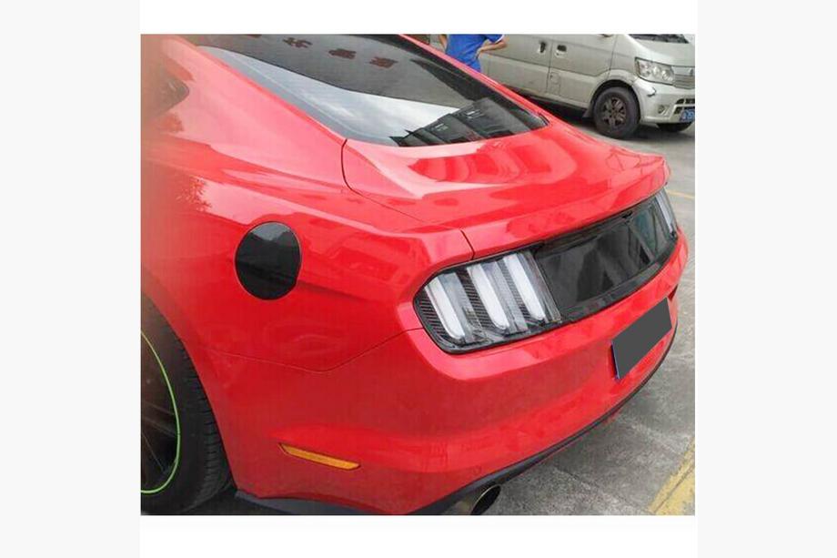Ford Mustang 2015-2023 рр. Накладки на задні ліхтарі (2015-2017, Карбон) Фото 3