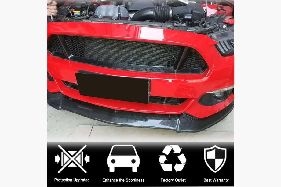 Ford Mustang 2015-2023 рр. Решітка радіатора (2015-2017, Карбон) Фото 2