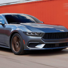 Ford Mustang 2024- рр. Накладки на протитуманки (Карбон) фото 2