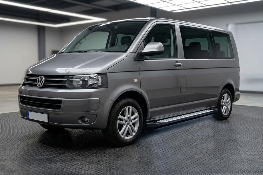 Volkswagen T5 2010-2015 рр. Бокові пороги X5-тип LED (2 шт., Алюм.) Image