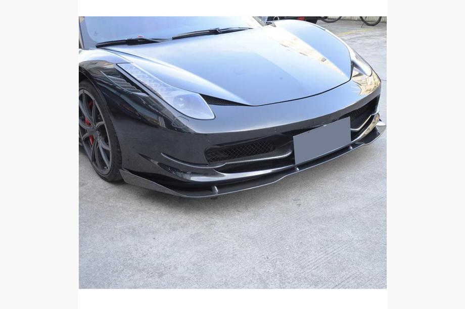 Ferrari 458 Italia 2009-2015 рр. Накладка на передній бампер Lip (2011-2013, Карбон) Фото 3
