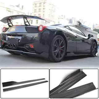 Бокові пороги (2011-2013, Карбон) Ferrari 458 Italia 2009-2015 рр. фото 1