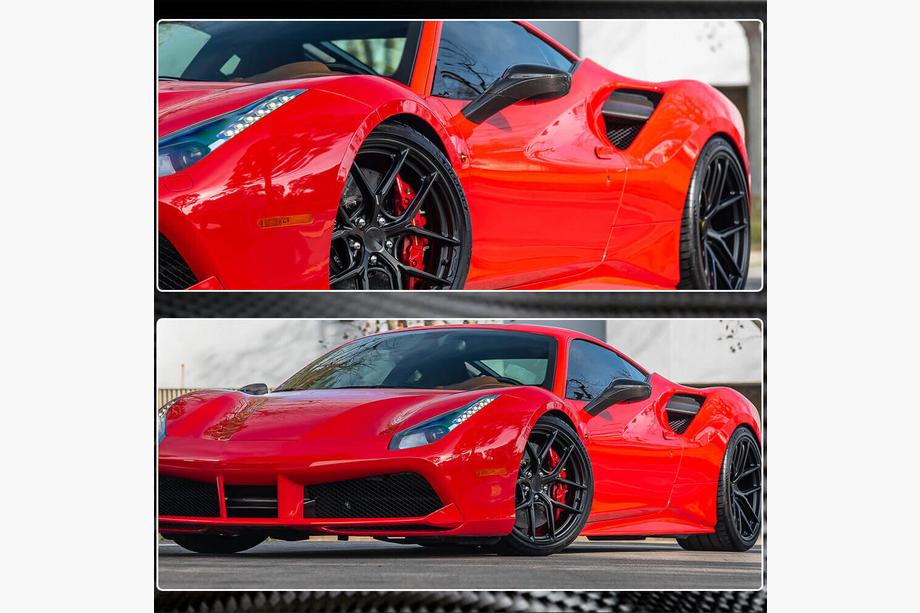 Ferrari 488 GTB 2015-2019 рр. Накладки на задні крила (2015-2019, Карбон) Фото 4