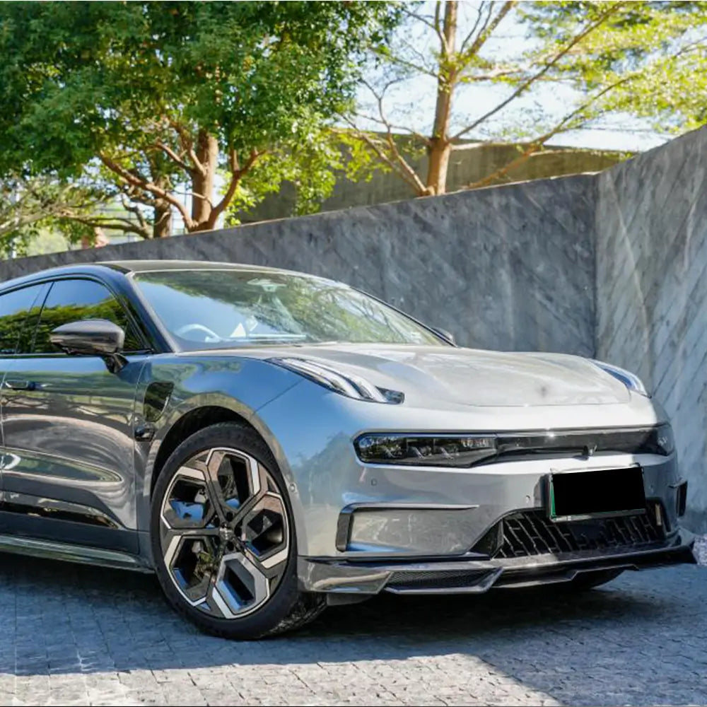 Накладка на передній бампер Lip (2021-2024, Карбон) Zeekr 001 2021- рр. фото 3