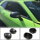 Dodge Challenger 2008-2023 рр. Накладки на дзеркала (Карбон) фото 1