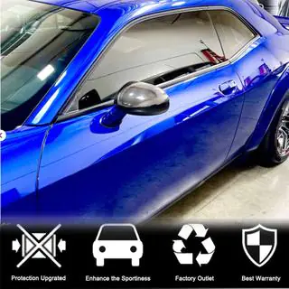Накладки на дзеркала (Карбон) Dodge Challenger 2008-2023 рр. фото 2
