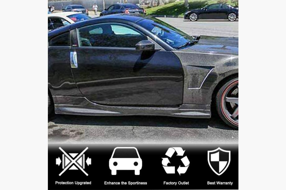 Nissan 350Z 2002-2009 рр. Накладки на дзеркала (2003-2006, Карбон) Фото 4