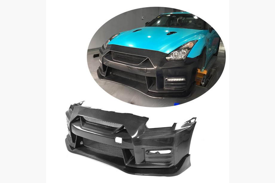 Nissan GT-R 2008-2025 рр. Передній бампер (2009-2015, Карбон) Image