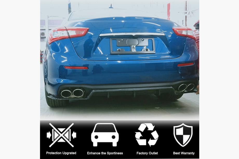 Maserati Ghibli 2013-2023 рр. Дифузор заднього бампера (для Base 2018-2020, Карбон) Фото 2