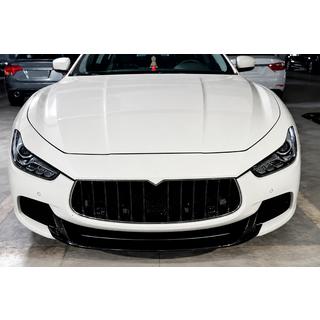 Накладка на передній бампер Lip V2 (для Base/S/S Q4 2013-2017, Карбон) Maserati Ghibli 2013-2023 рр. фото 2