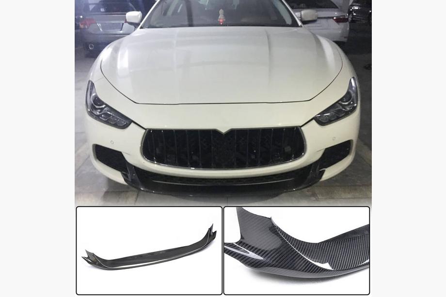 Накладка на передній бампер Lip V2 (для Base/S/S Q4 2013-2017, Карбон) Image