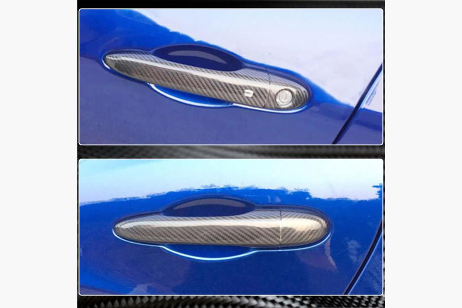 Maserati Ghibli 2013-2023 рр. Накладки на ручки (Карбон) Фото 3