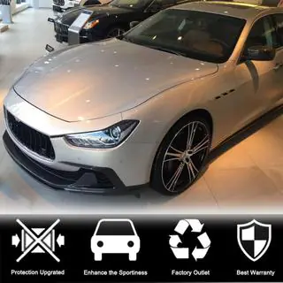 Накладка на передній бампер Lip V3 (для Base/S/S Q4 2013-2017, Карбон) фото 2