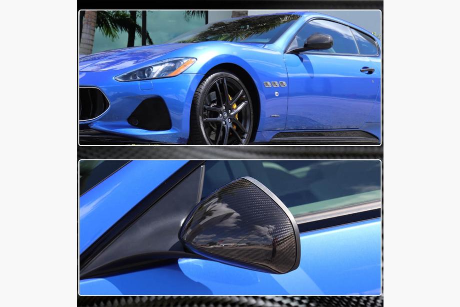 Maserati GranTurismo 2007-2019 рр. Накладки на дзеркала (Карбон) Фото 4