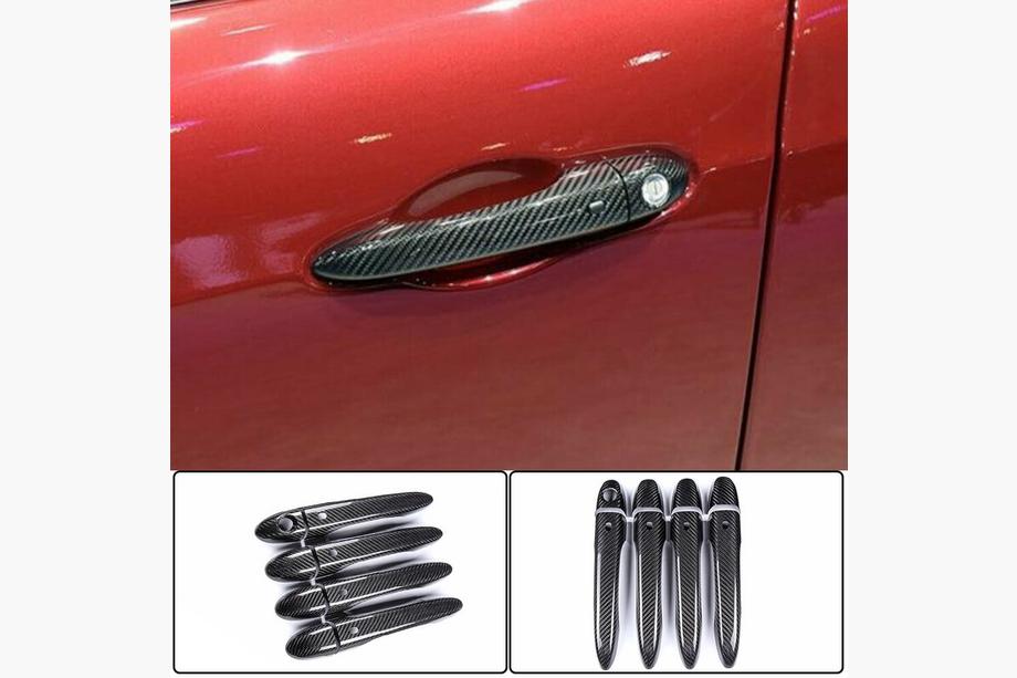Maserati Levante 2016- рр. Накладки на ручки (Карбон) Image