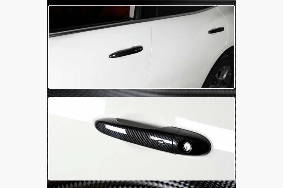 Maserati Levante 2016- рр. Накладки на ручки (Карбон) Фото 3