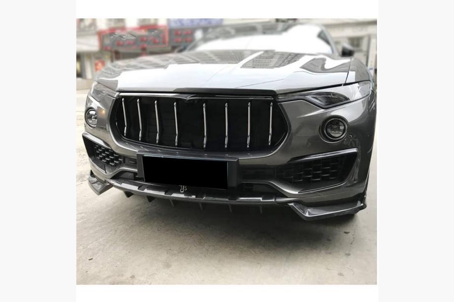 Maserati Levante 2016- рр. Накладки на передній бампер Flap (для Base/S, Карбон) Фото 3