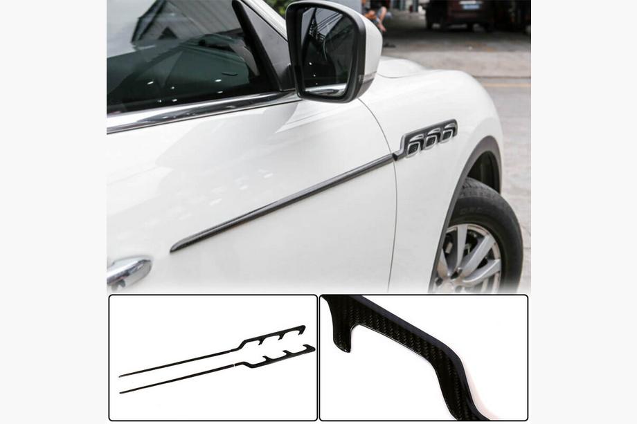 Maserati Levante 2016- рр. Бокові накладки (Карбон) Image