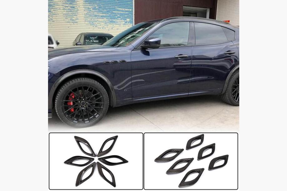Maserati Quattroporte 2013-2023 рр. Накладки на передні крила (2013-2017, Карбон) Image