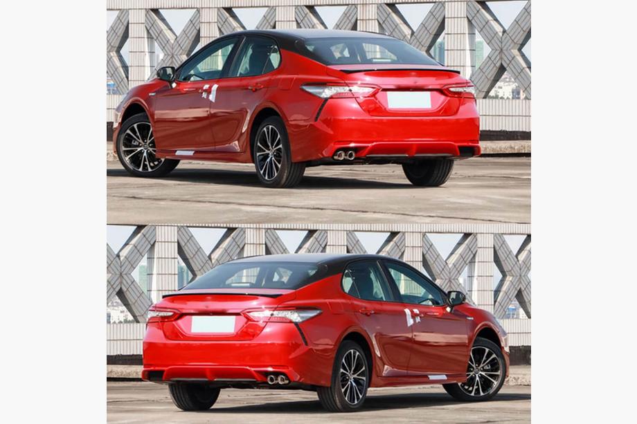 Toyota Camry 2017-2023 рр. Спойлер V2 (Пластик) Фото 3