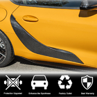 Toyota Supra 2019- рр. Накладки на двері (Карбон) фото 4