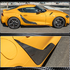Toyota Supra 2019- рр. Накладки на двері (Карбон) фото 5