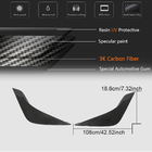 Toyota Supra 2019- рр. Накладки на двері (Карбон) фото 7