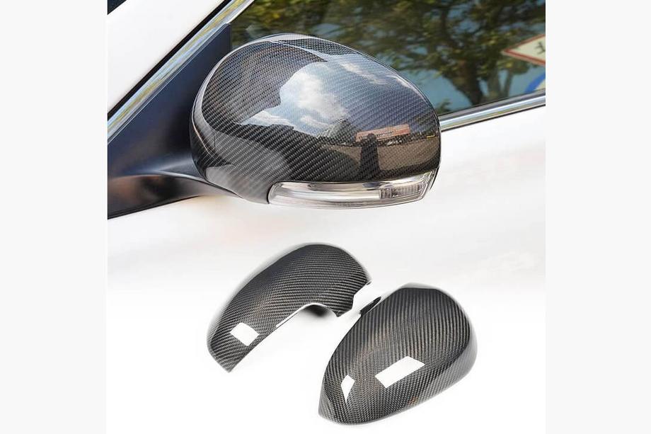 Toyota Mark X 2009- рр. Кришки дзеркал (Карбон) Image