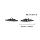 Накладки на передній бампер (Карбон) фото 8