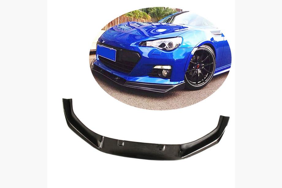 Subaru BRZ 2012-2021 рр. Накладка на передній бампер Lip (2013-2016, Карбон) Фото 1