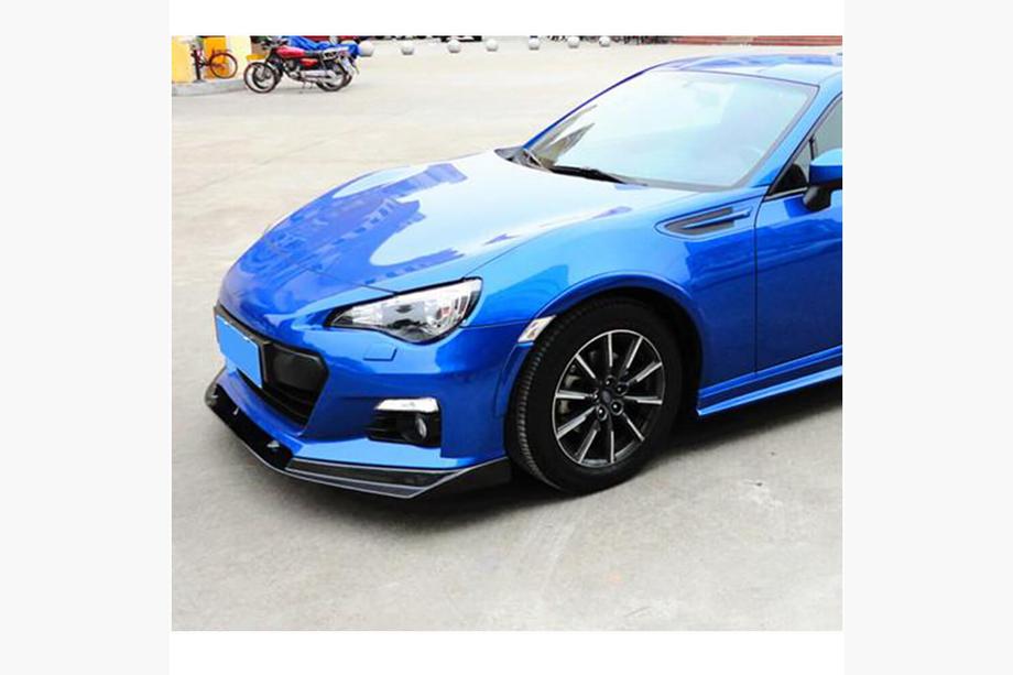 Subaru BRZ 2012-2021 рр. Накладка на передній бампер Lip (2013-2016, Карбон) Фото 2