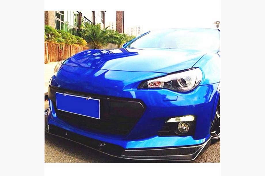 Subaru BRZ 2012-2021 рр. Накладка на передній бампер Lip (2013-2016, Карбон) Фото 3