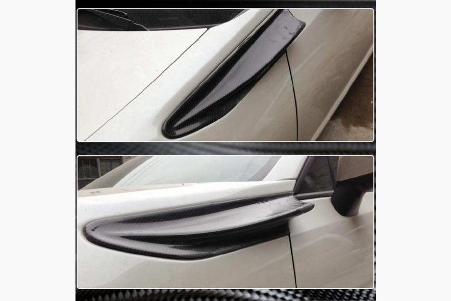Subaru BRZ 2012-2021 рр. Накладки на передні крила (Карбон) Фото 4