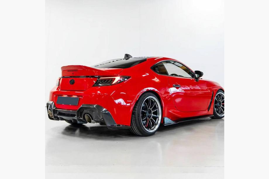 Subaru BRZ 2021- рр. Дифузор заднього бампера V3 (2021-2023, Карбон) Фото 3