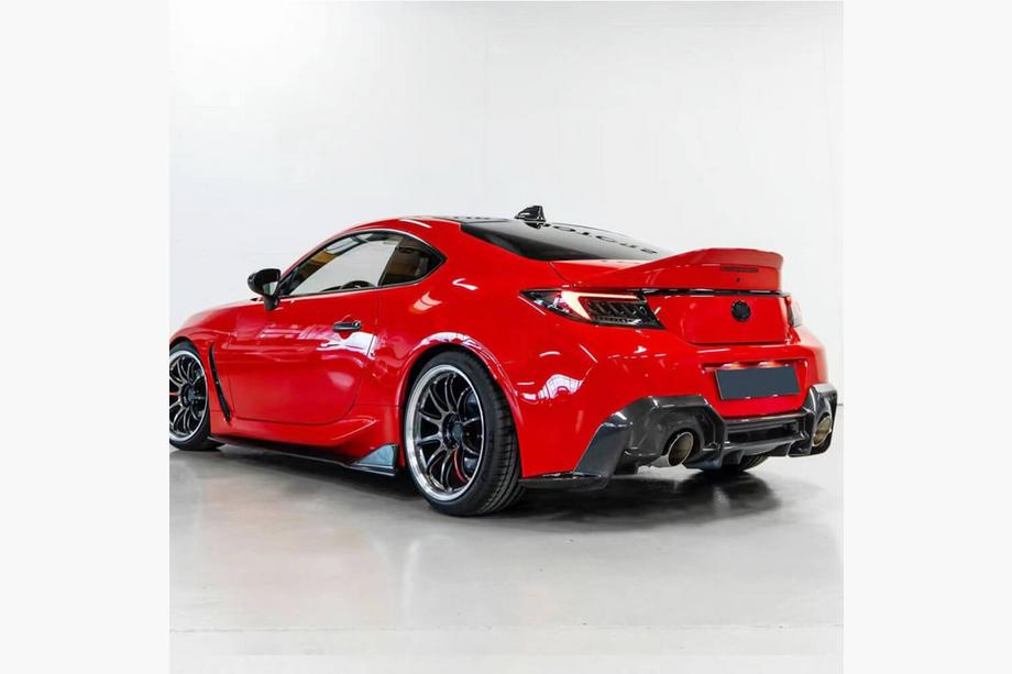 Subaru BRZ 2021- рр. Бокові пороги V3 (Карбон) Фото 2