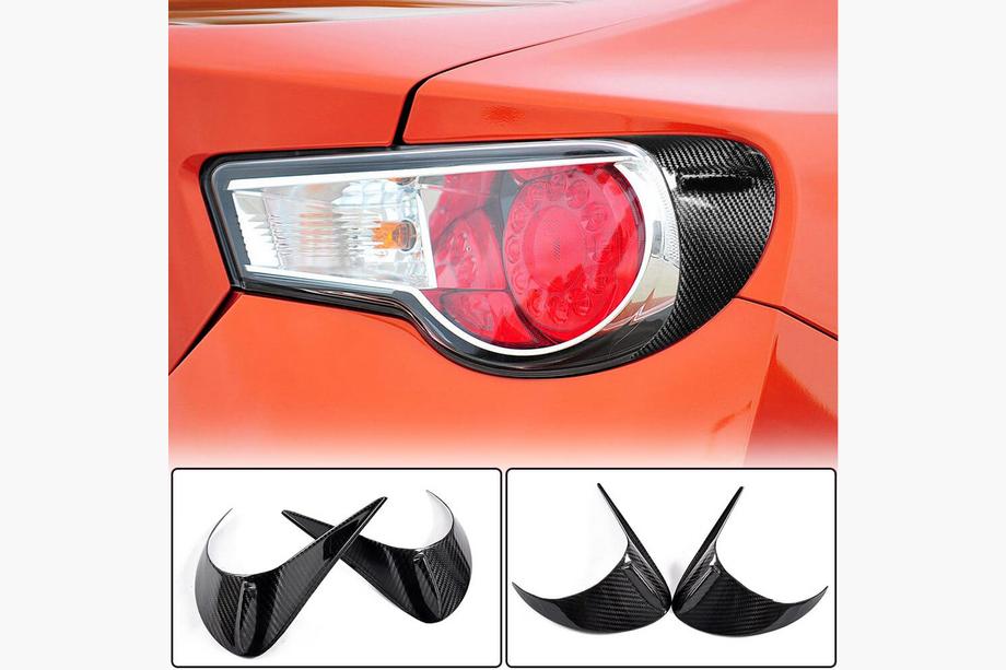 Subaru BRZ 2012-2021 рр. Накладки на задні ліхтарі (Карбон) Фото 1