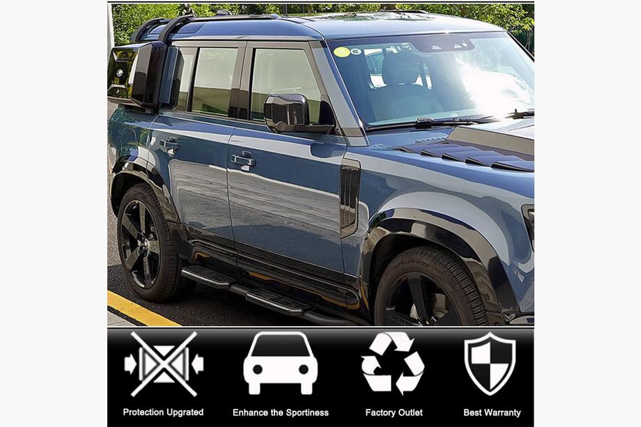 Land Rover Defender 2019- рр. Накладки на дзеркала (Карбон) Фото 2