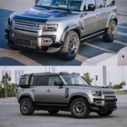 Land Rover Defender 2019- рр. Розширювачі арок (бушвакери, 6 шт, карбон) фото 3