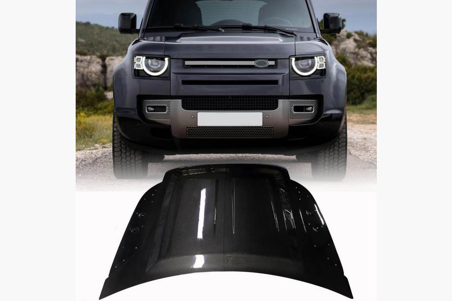 Land Rover Defender 2019- рр. Капот V1 (Карбон) Image